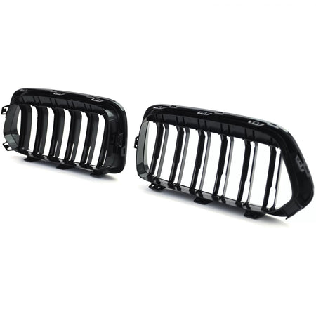 Griglia Sportiva Doppia Alette Lucida Anteriore per BMW X2 F39 dal 18