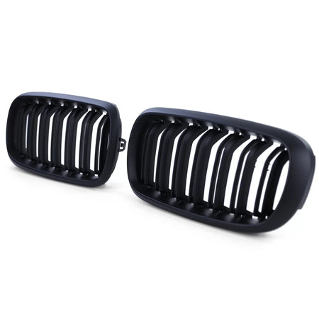 Griglia Anteriore Sportiva Doppia Alette Opaca per BMW X5 F15 X6 F16