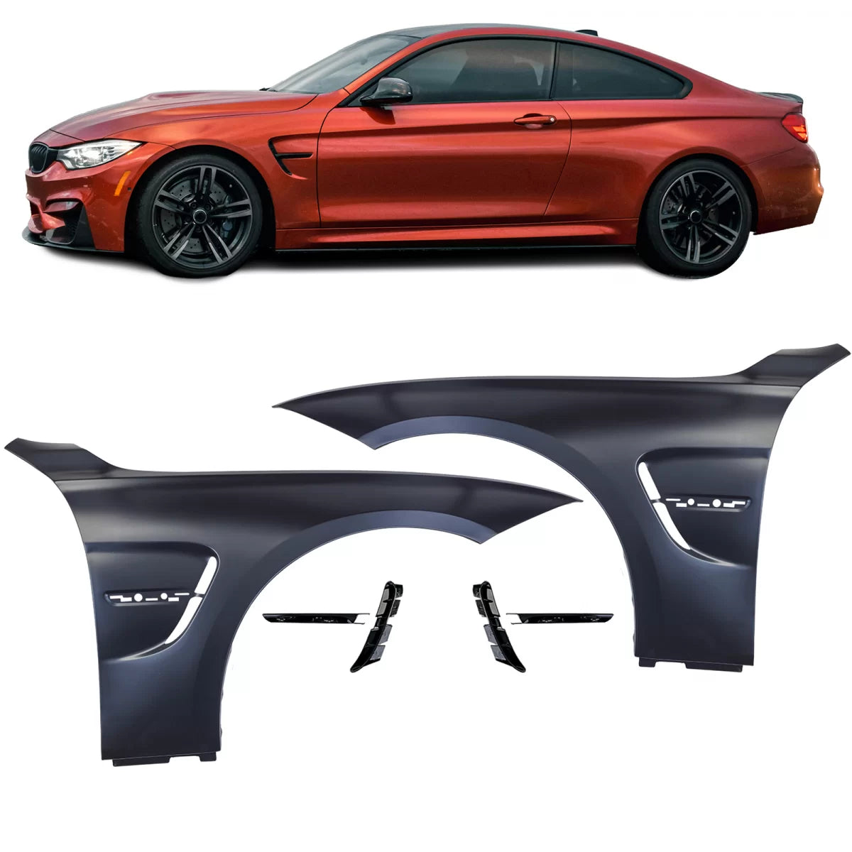 Parafango Sport Anteriore Destro Sinistro per BMW Serie 3 F30 F31 2011-2019