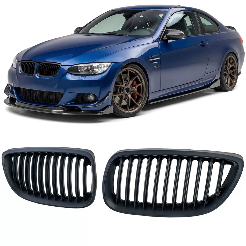 Griglia Anteriore Sportiva Nera per BMW Serie 3 E92 E93 2006-2010