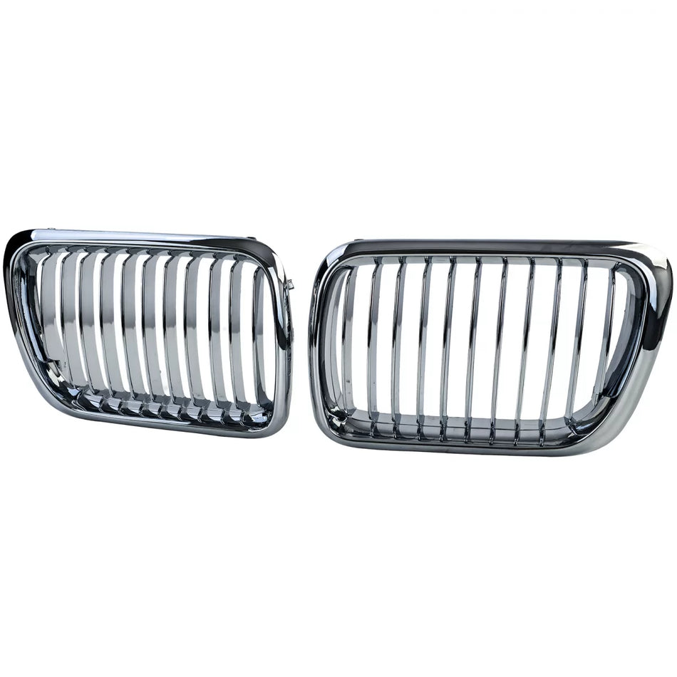 Griglia Anteriore Sportiva Cromata per BMW Serie 3 E36 Facelift 1996-2000