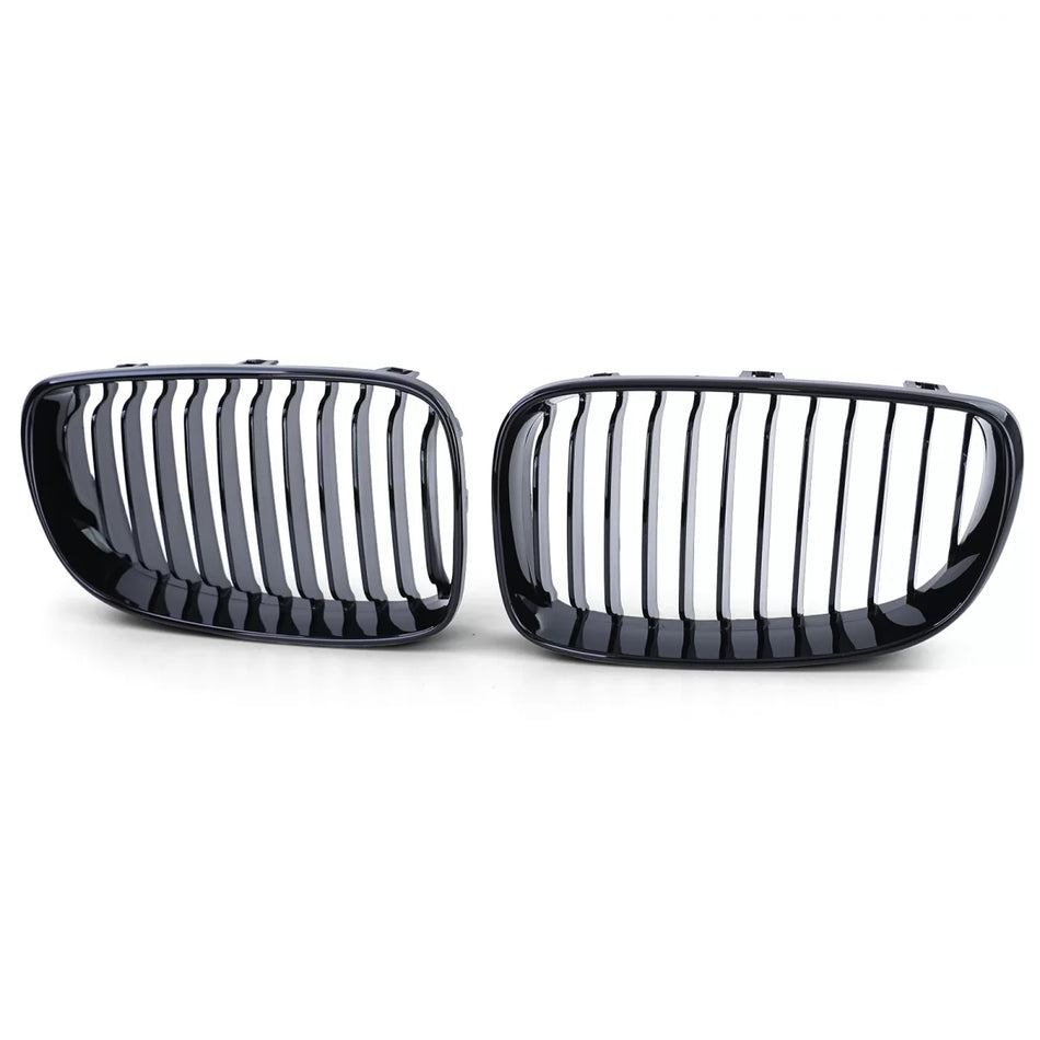 Griglia Anteriore Sportiva Nera Lucida per BMW Serie 1 E81 E82 E87 E88 dal 2007
