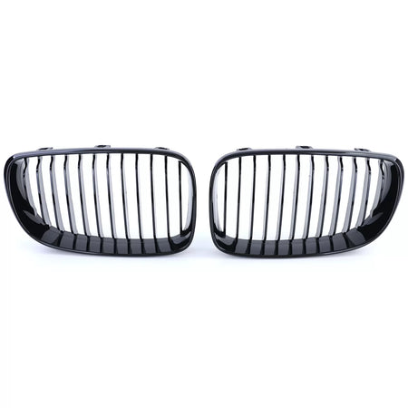 Griglia Anteriore Sportiva Nera Lucida per BMW Serie 1 E81 E82 E87 E88 dal 2007