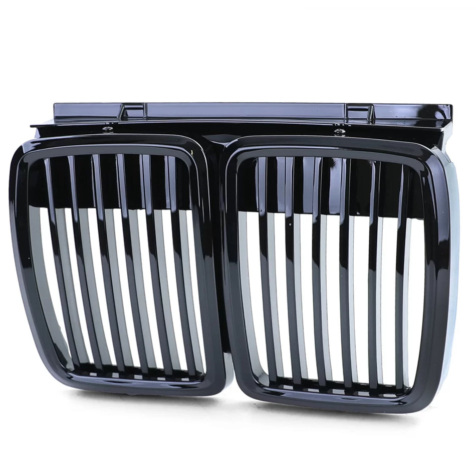 Griglia Anteriore Sportiva Lucida Nera per BMW Serie 3 E30 1982-1994
