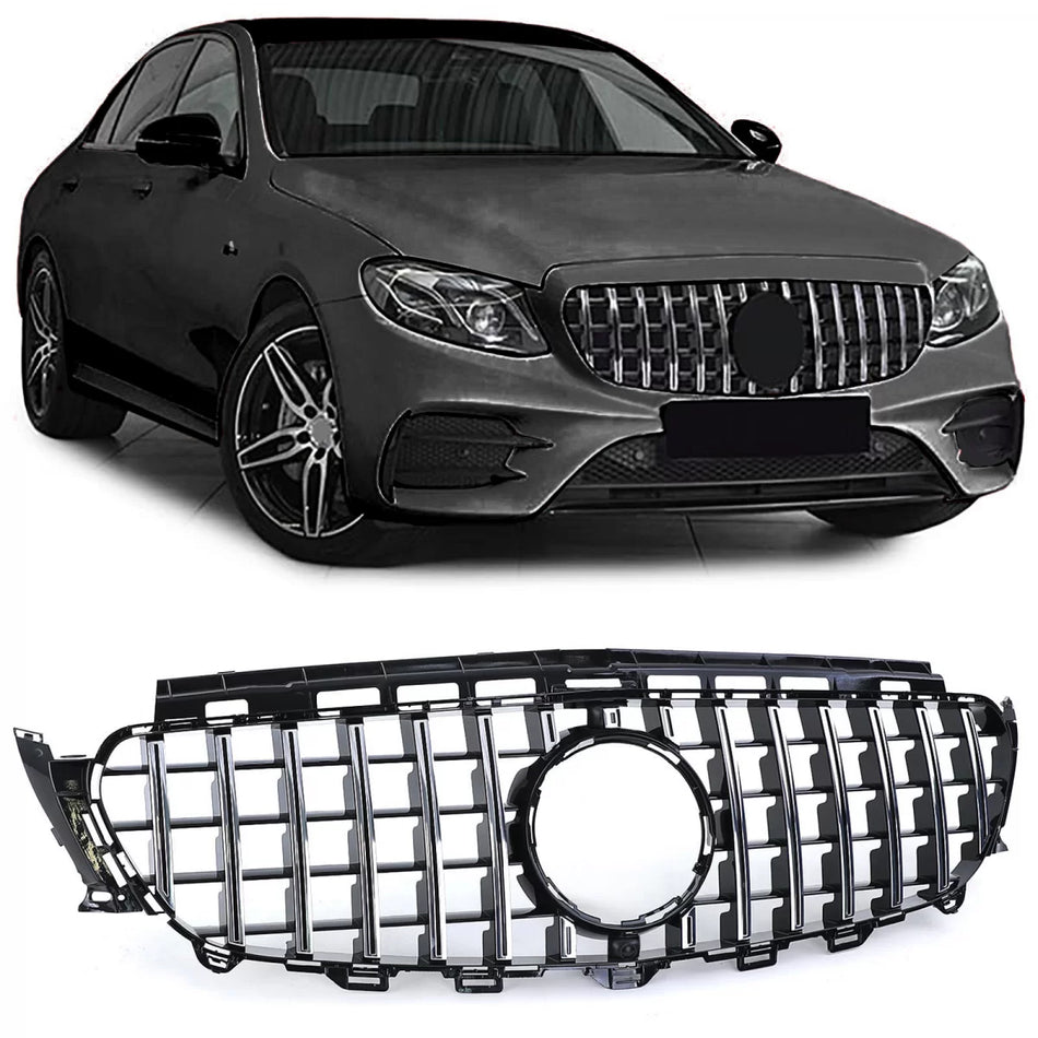 Griglia Sportiva Nero Cromato per Mercedes e W213 S213 C238 A238 16-20