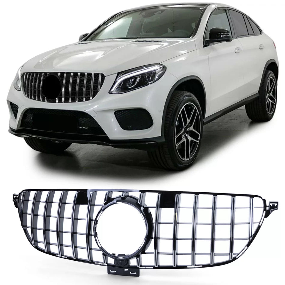 Griglia Sportiva Nero Cromato Anteriore per Mercedes GLE Coupe C292 2015-2019