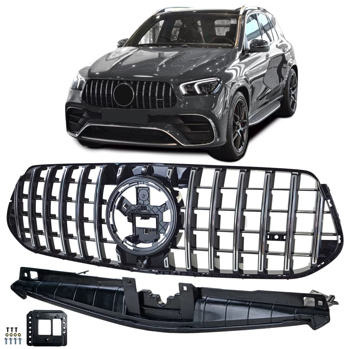 Griglia Sportiva Nera Cromata per Mercedes GLE V167 dal 2023