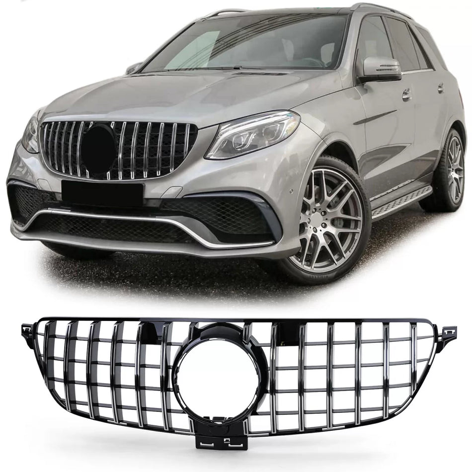 Griglia Sportiva Nero Cromato Anteriore per Mercedes GLE W166 15-19