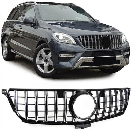 Griglia Sportiva Nero Cromato Anteriore per Mercedes ml W166 11-15
