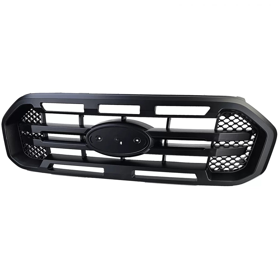 Griglia Sportiva Nera Doppia Barra per Ford Ranger T8 19-23 2.0 Tdci