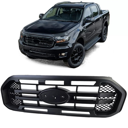 Griglia Sportiva Nera Doppia Barra per Ford Ranger T8 19-23 2.0 Tdci