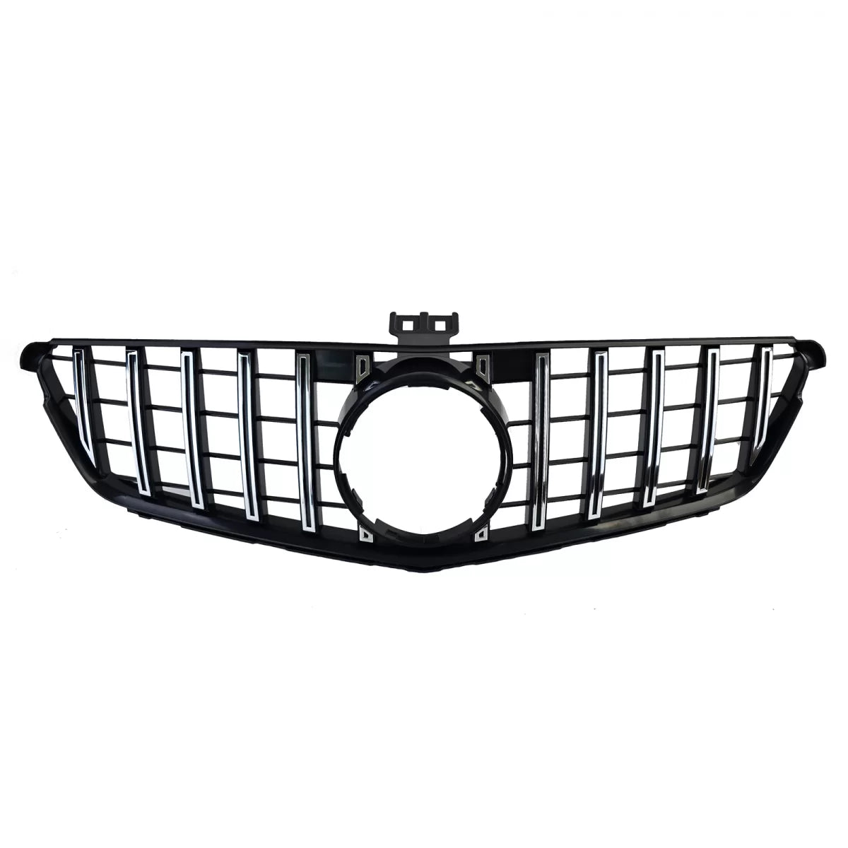 Griglia Sportiva Nera Lucida con Cromature per Mercedes Classe C W204 S204 C204