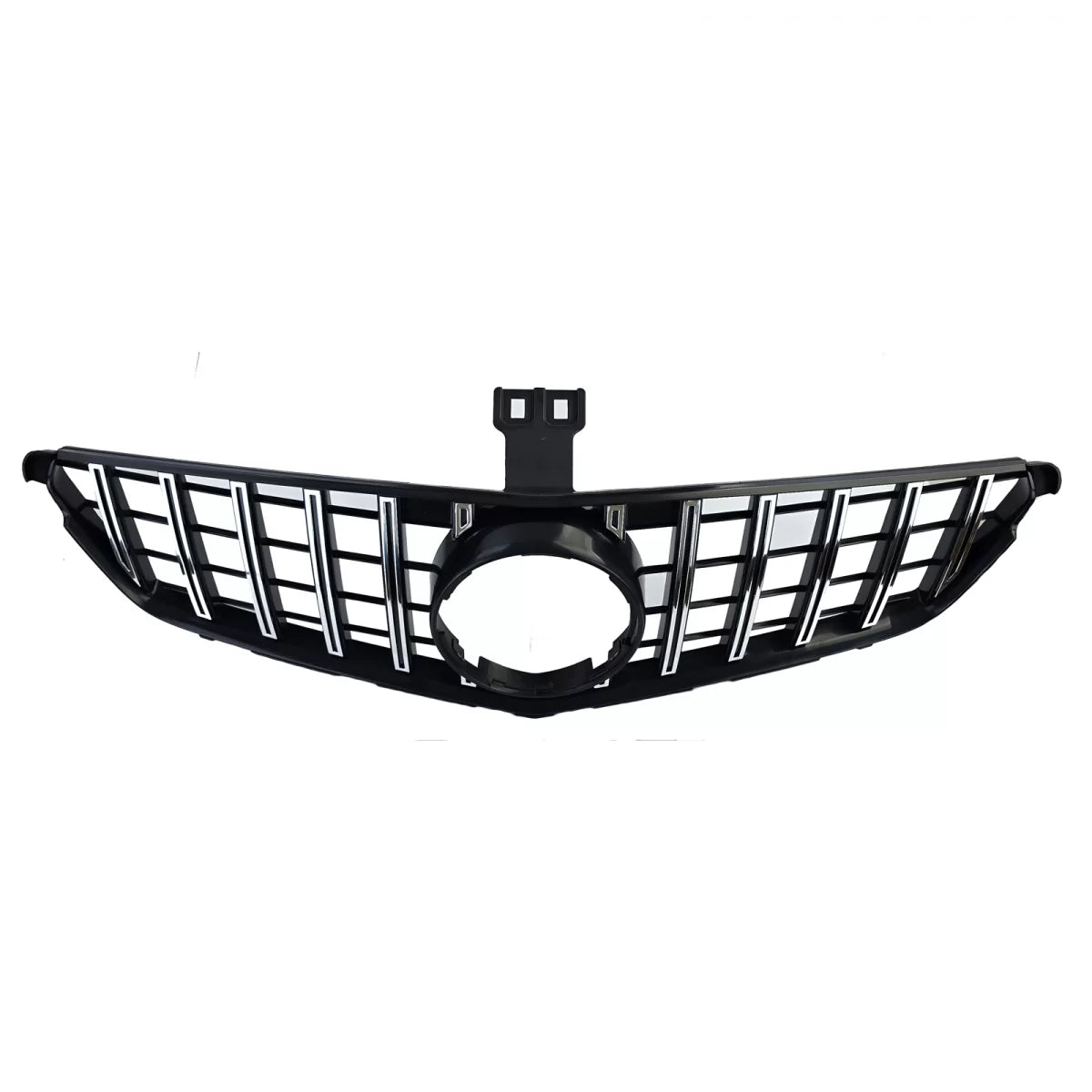 Griglia Sportiva Nera Lucida con Cromature per Mercedes Classe C W204 S204 C204