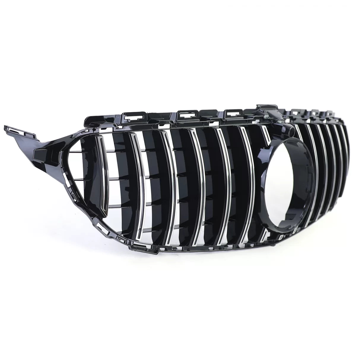 Griglia Sportiva Nero Lucido Cromata per Mercedes Classe C W205 S205 2014-2018