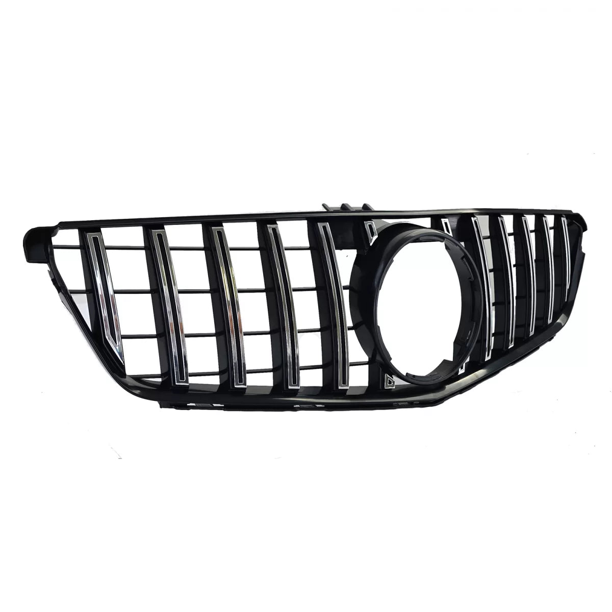 Griglia Sportiva Nera Lucida con Cromature per Mercedes Classe C W204 S204 C204