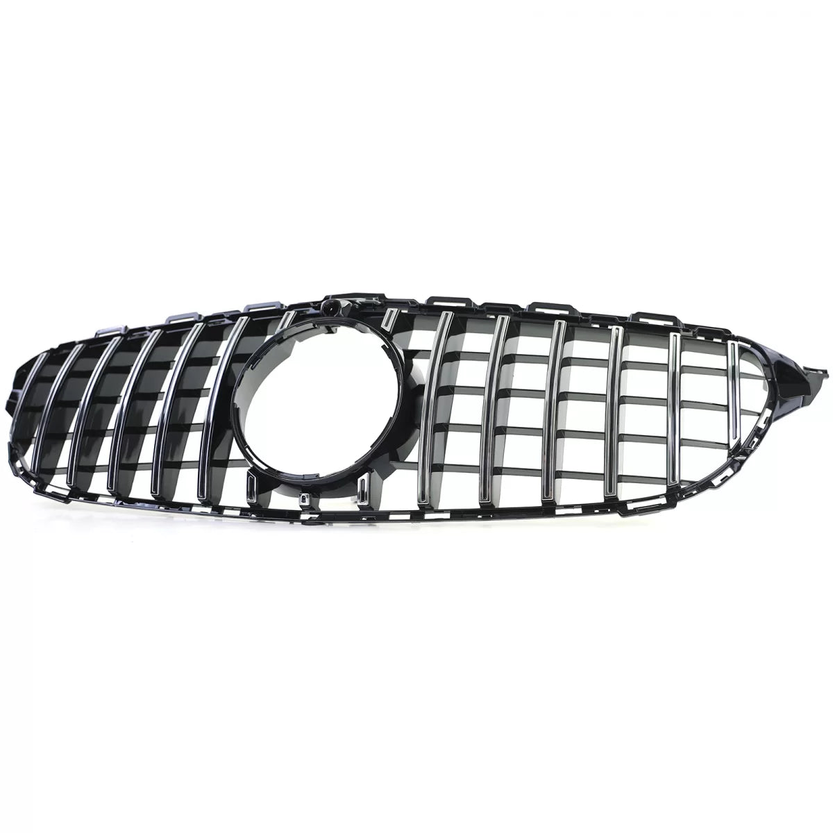 Griglia Sportiva Nero Lucido Cromata per Mercedes Classe C W205 S205 2014-2018