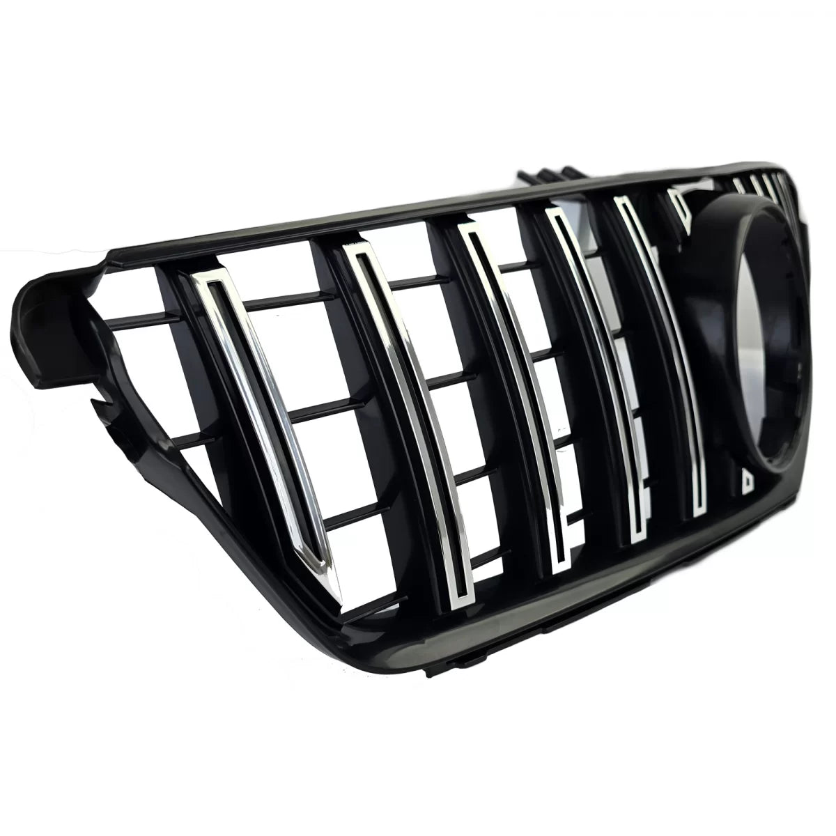 Griglia Sportiva Nera Lucida con Cromature per Mercedes Classe C W204 S204 C204
