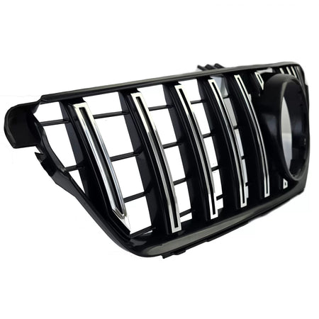 Griglia Sportiva Nera Lucida con Cromature per Mercedes Classe C W204 S204 C204