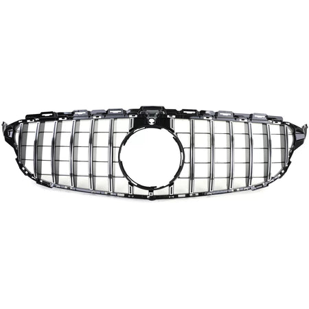 Griglia Sportiva Nero Lucido Cromata per Mercedes Classe C W205 S205 2014-2018