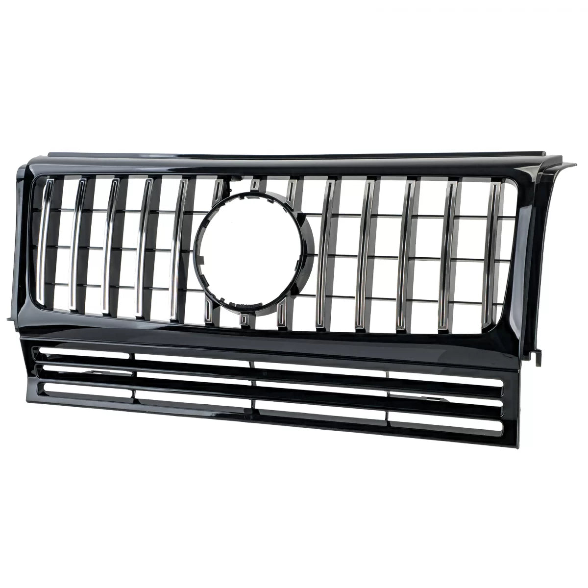 Griglia Sportiva Nera Lucida con Cromature per Mercedes Classe G W463 90-18
