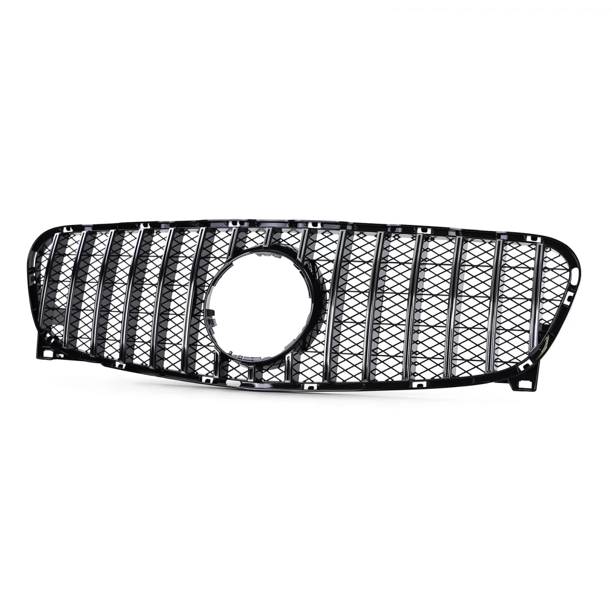 Griglia Sportiva Nera Lucida con Cromature per Mercedes GLA X156 13-16