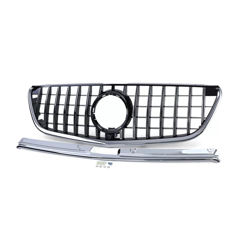 Griglia Sportiva Nera Lucida con Cromature per Mercedes Vito W447 dal 14