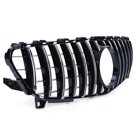 Griglia Sportiva Nera Lucida con Cromature per Mercedes W176 Facelift 15-18