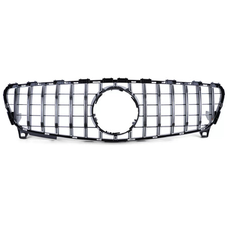 Griglia Sportiva Nera Lucida con Cromature per Mercedes W176 Facelift 15-18