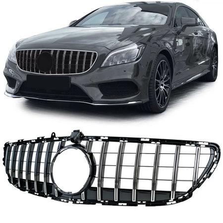 Griglia Sportiva Cromata Nera per Mercedes CLS C218 X218 Facelift 14-18