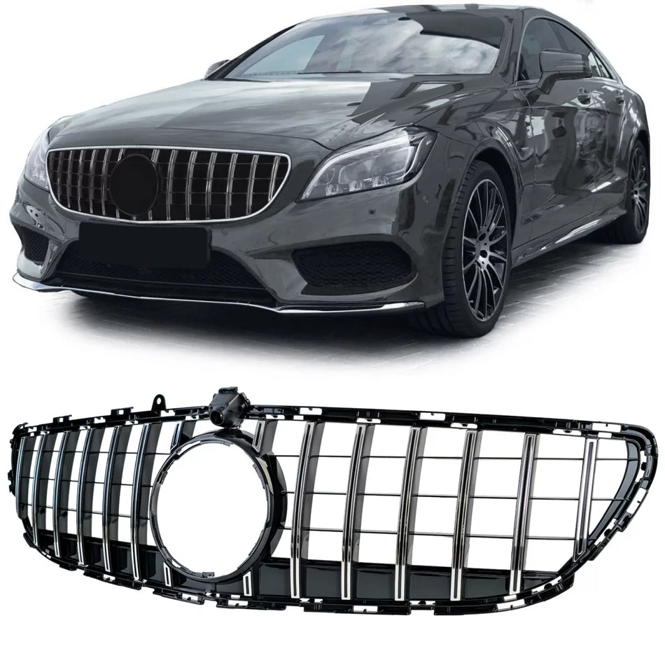 Griglia Sportiva Cromata Nera per Mercedes CLS C218 X218 Facelift 14-18