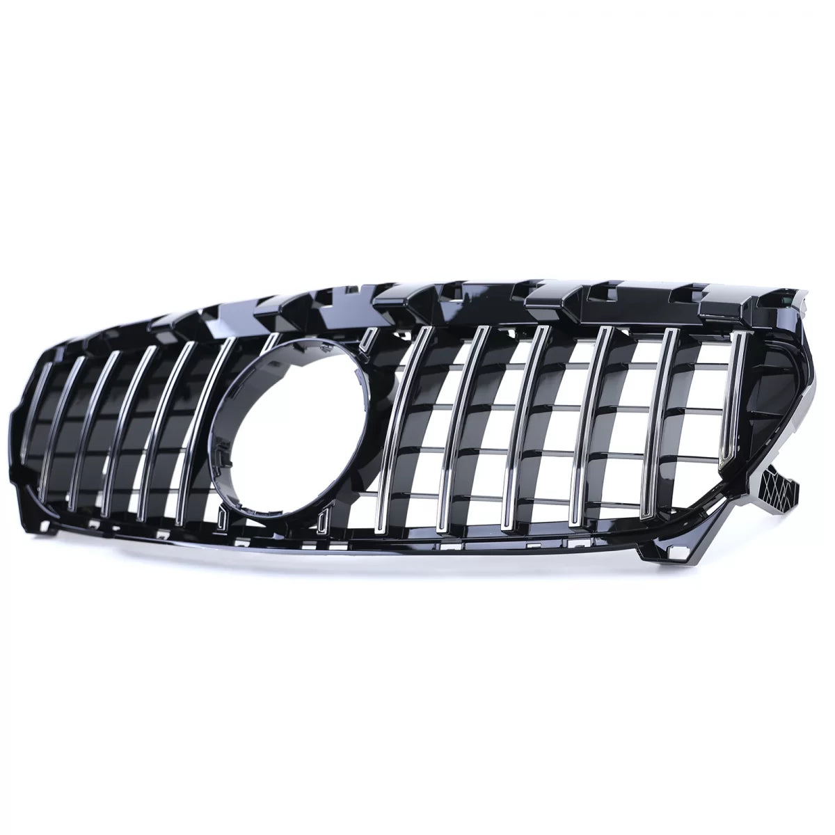 Griglia Sportiva Cromata Nera Lucida Anteriore per Mercedes CLA C117 13-16