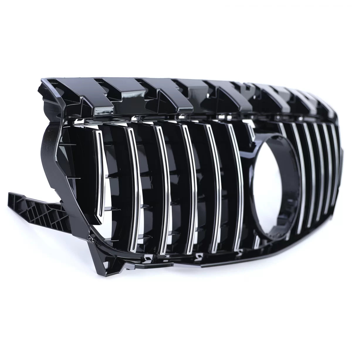 Griglia Sportiva Cromata Nera Lucida Anteriore per Mercedes CLA C117 13-16