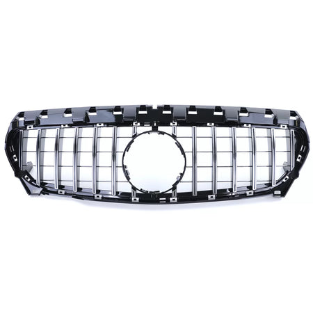 Griglia Sportiva Cromata Nera Lucida Anteriore per Mercedes CLA C117 13-16