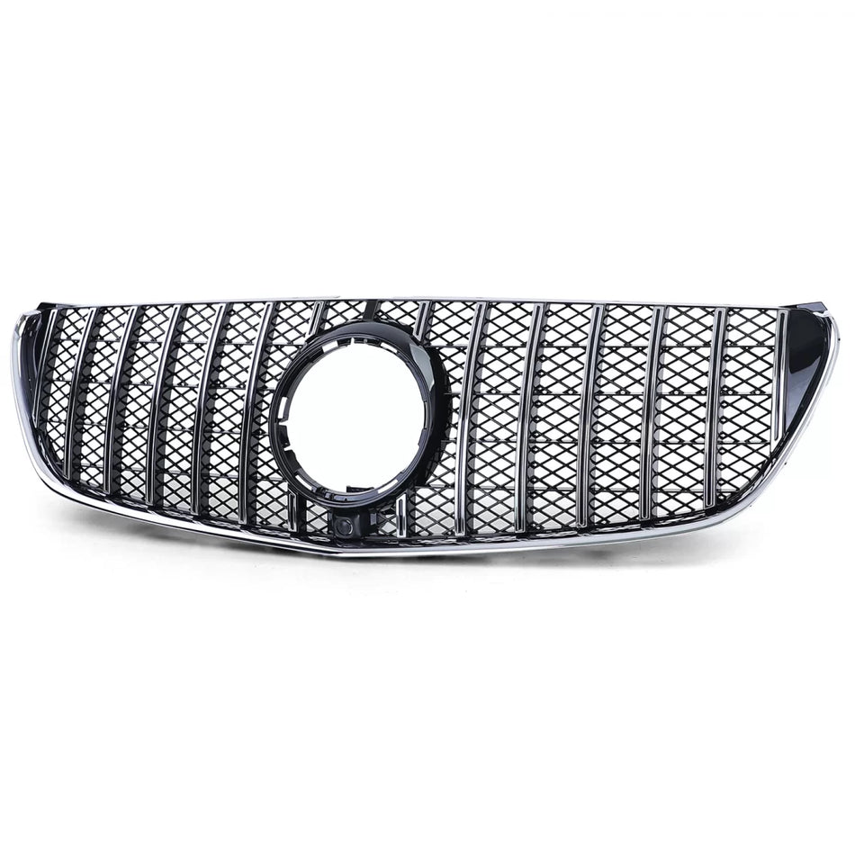 Griglia Sportiva Cromata Nera Lucida per Mercedes Classe V W447 14-19