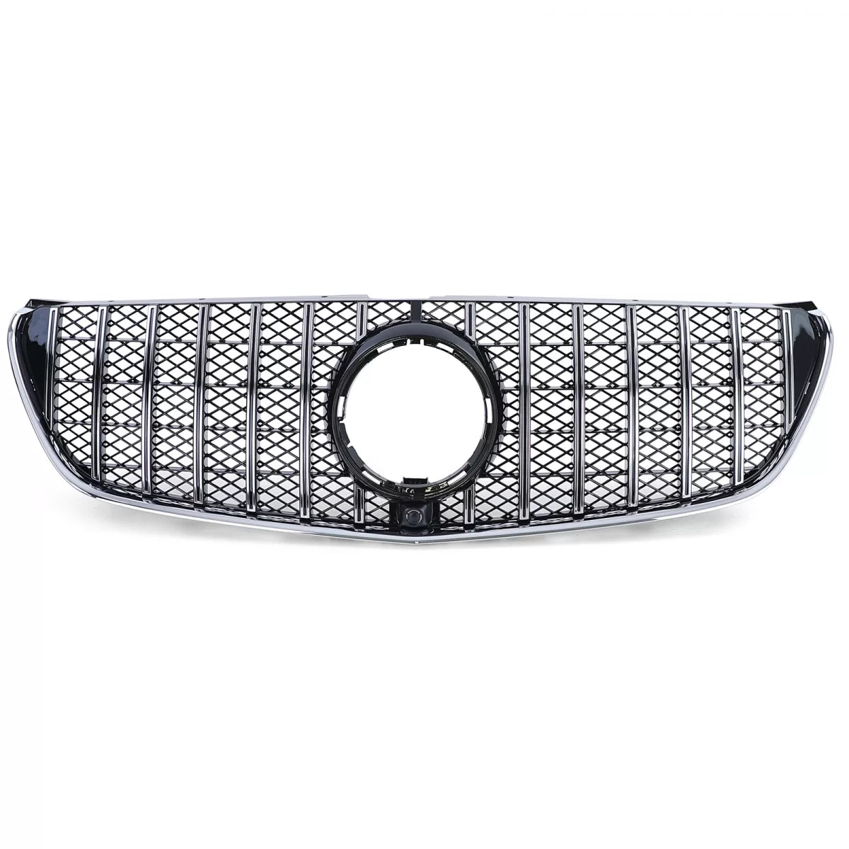 Griglia Sportiva Cromata Nera Lucida per Mercedes Classe V W447 14-19