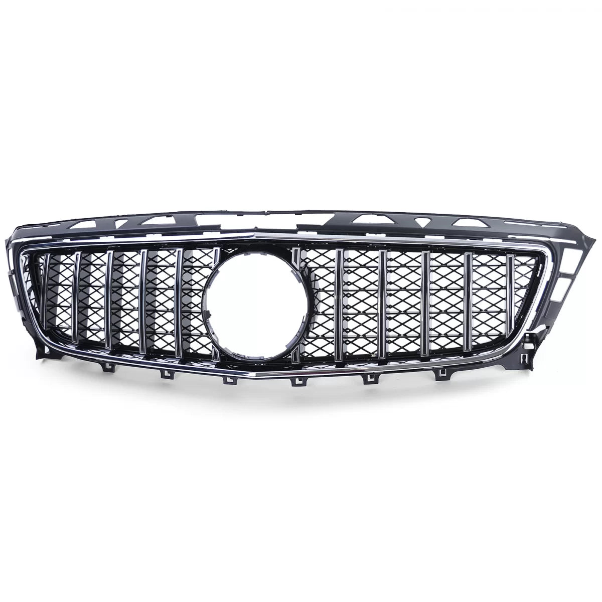 Griglia Sportiva Cromata Nera Anteriore per Mercedes CLS C218 X218 11-14