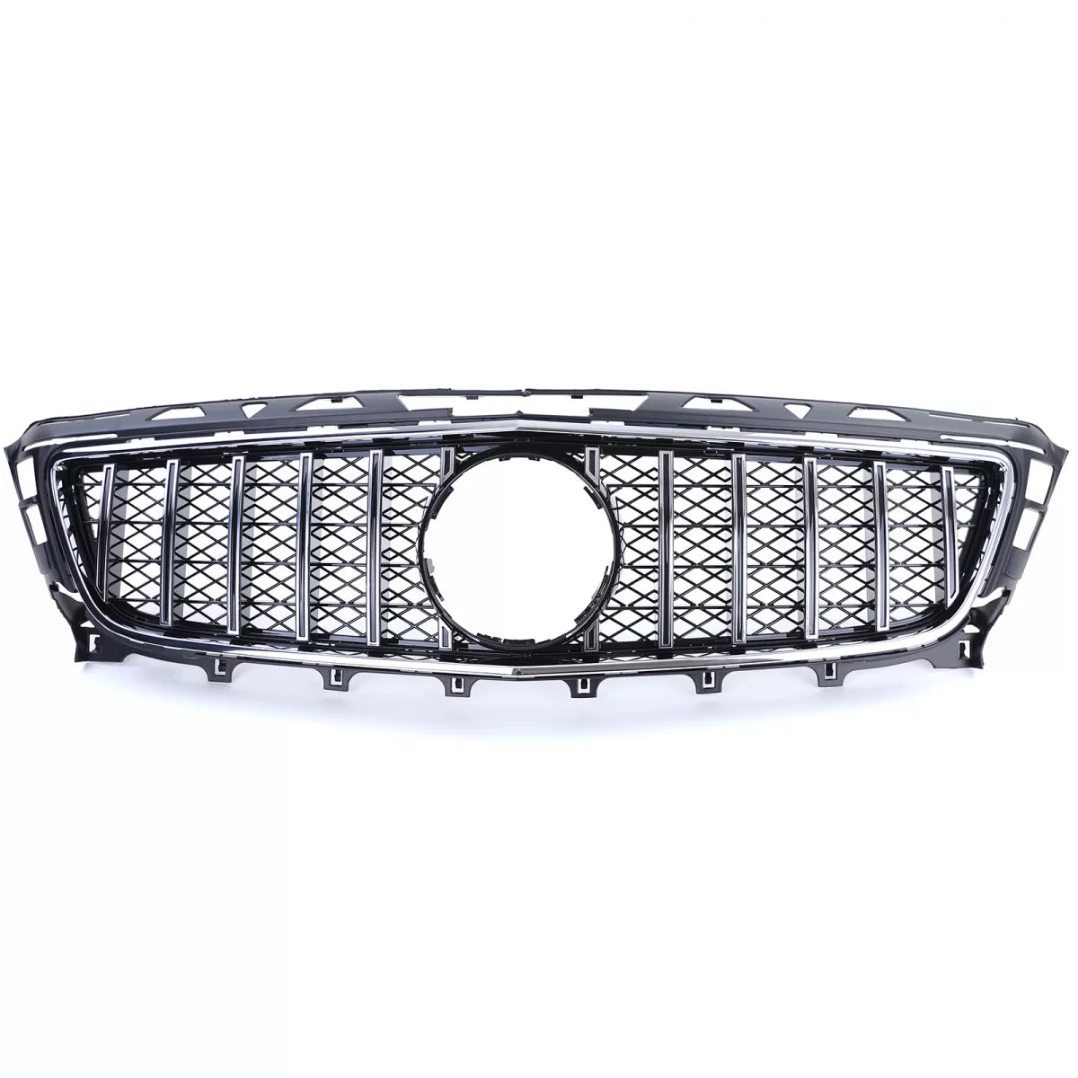 Griglia Sportiva Cromata Nera Anteriore per Mercedes CLS C218 X218 11-14