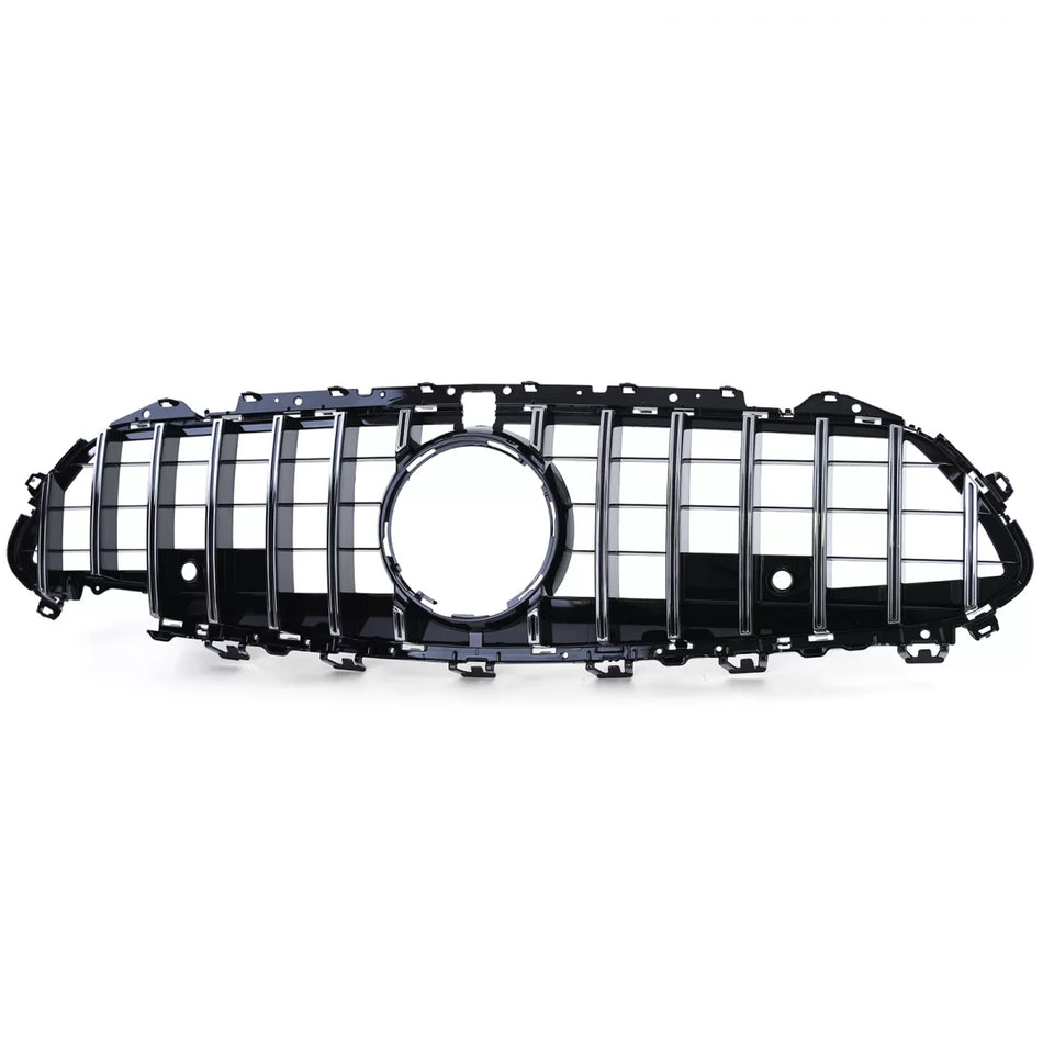 Griglia Sportiva Cromata Nero Lucido Anteriore per Mercedes CLS C257 dal 17