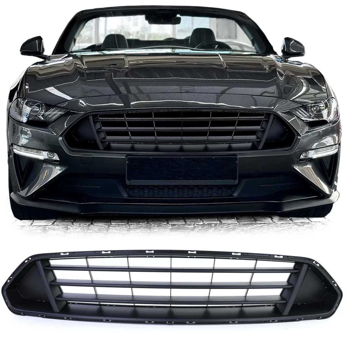 Griglia Sportiva Anteriore per Ford Mustang Coupe Cabrio Facelift 17-22