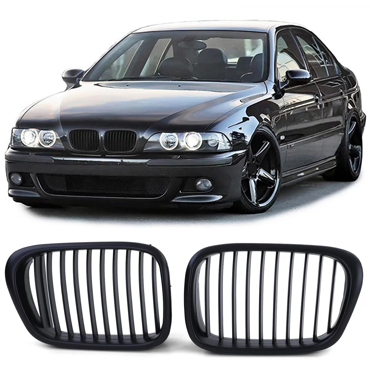 Griglia Anteriore Sportiva Nera per BMW Serie 5 E39 1995-2003