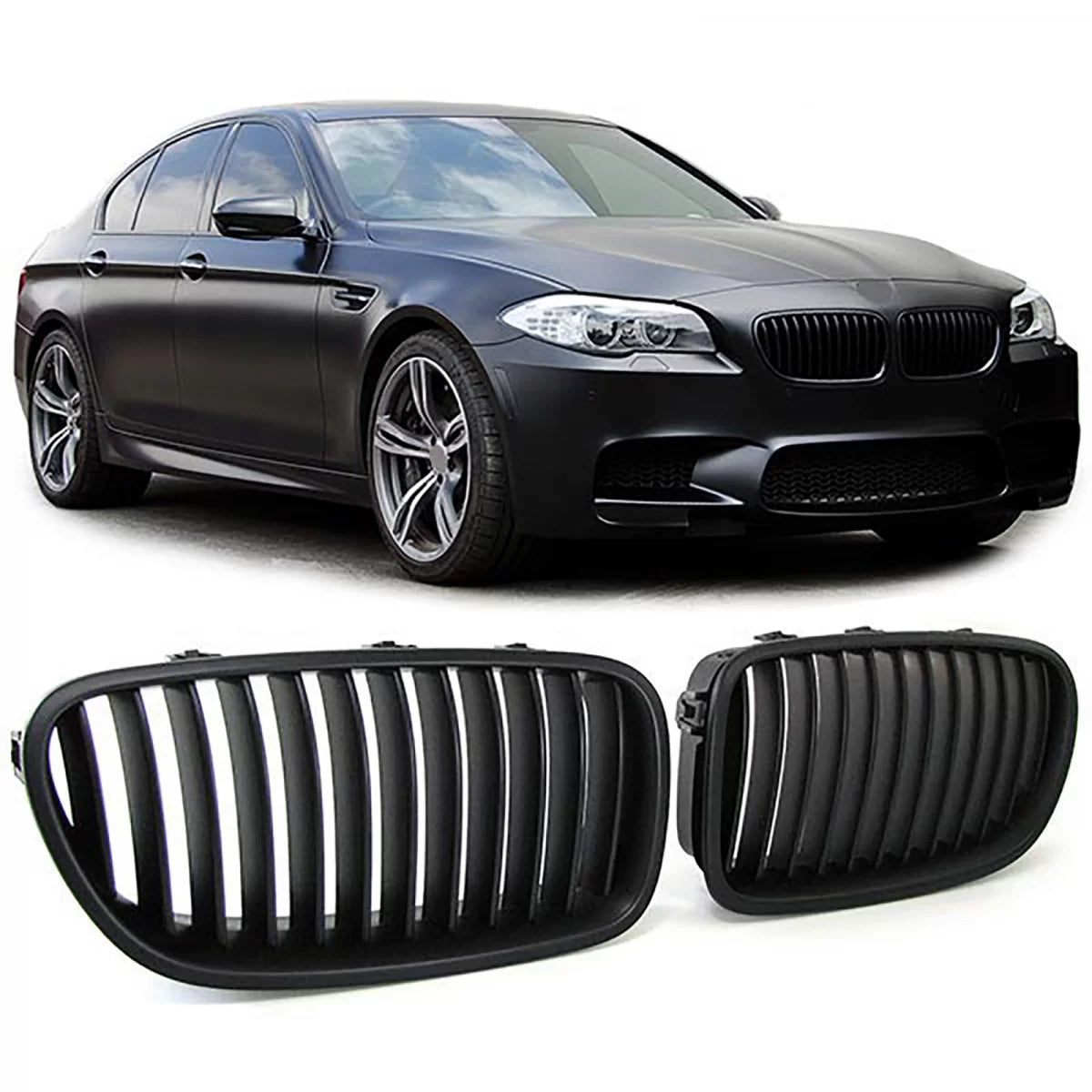 Griglia Anteriore Sportiva Nera per BMW Serie 5 F10 F11 2010-2017