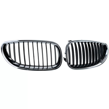 Griglia Anteriore Sportiva Nera Cromata per BMW Serie 5 E60 E61 2003-2010