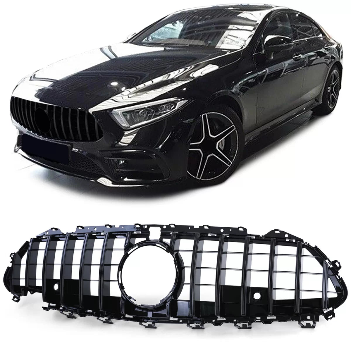 Griglia Anteriore Sportiva Nero Lucido per Mercedes CLS C257 2018-2023