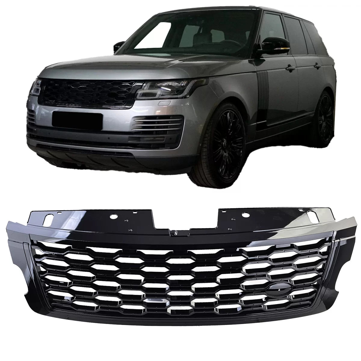 Griglia Sportiva Lucida Nera Anteriore per Range Rover Vogue L405 18-22