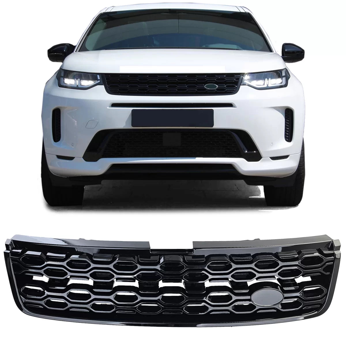 Griglia Sportiva Lucida Nera per Land Rover Discovery Sport L550 dal 2020