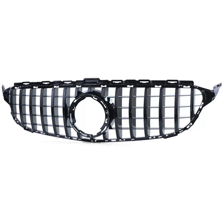 Griglia Sportiva Lucida Nera Anteriore per Mercedes Classe C W205 S205 18-21