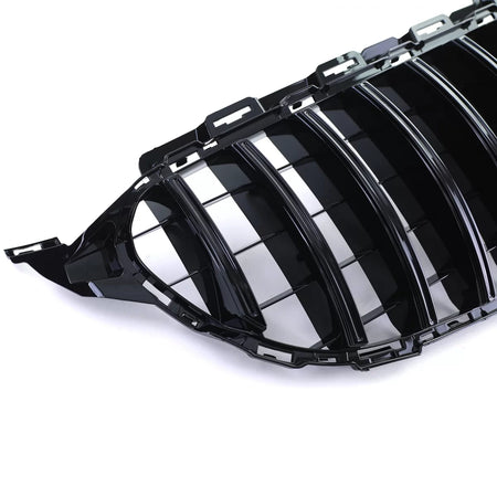 Griglia Sportiva Lucida Nera Anteriore per Mercedes Classe C W205 S205 18-21