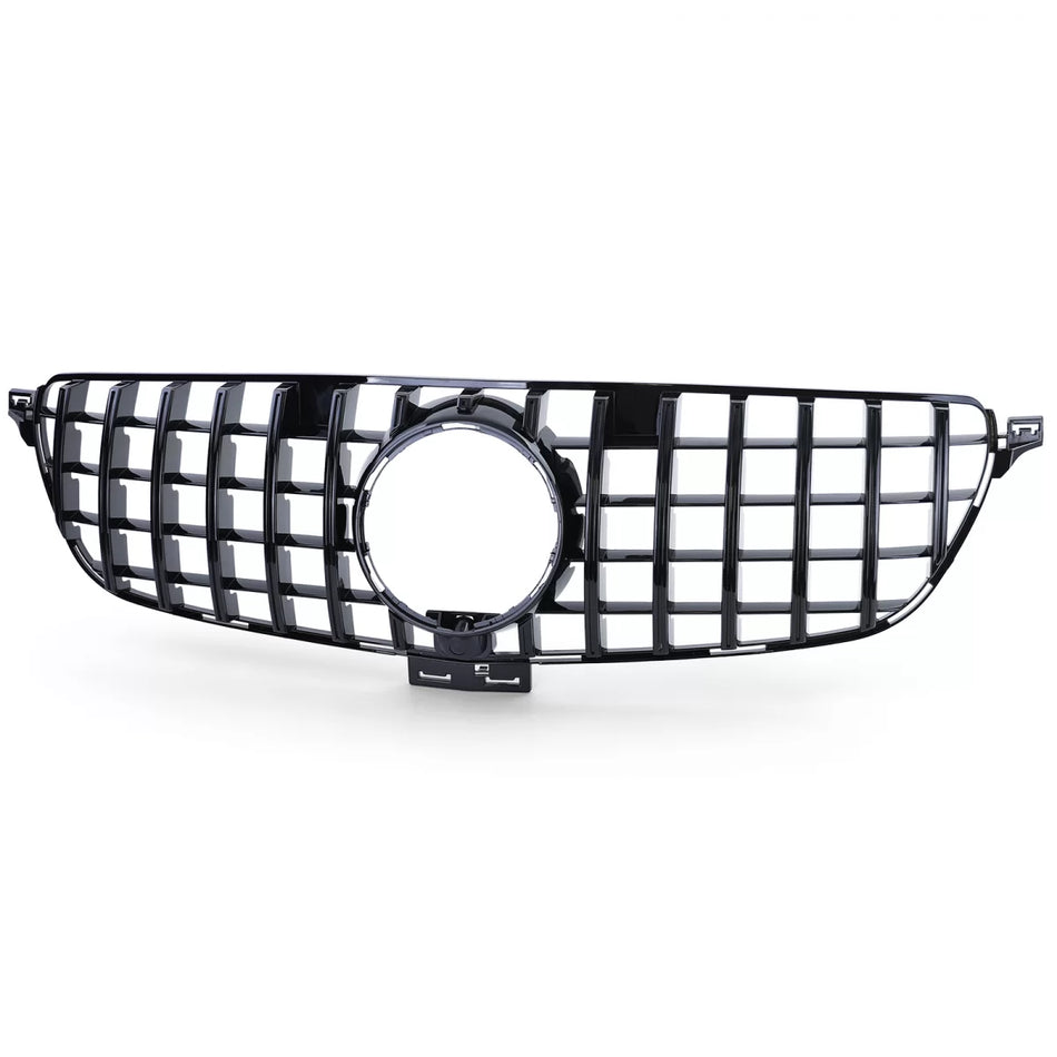 Griglia Sportiva Lucida Nera Anteriore per Mercedes GLE W166 15-19