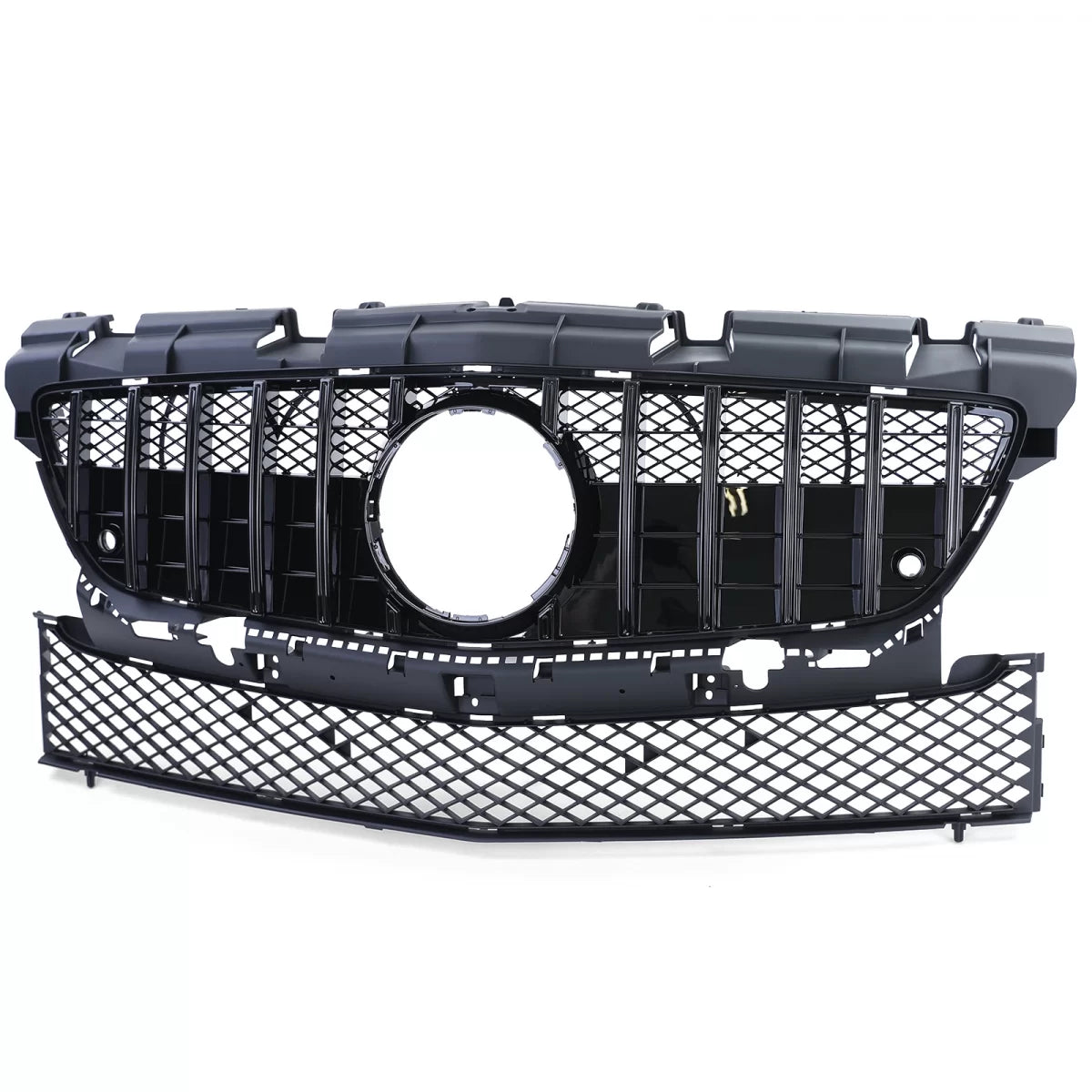 Griglia Sportiva Lucida Anteriore per Mercedes SLK R172 11-15