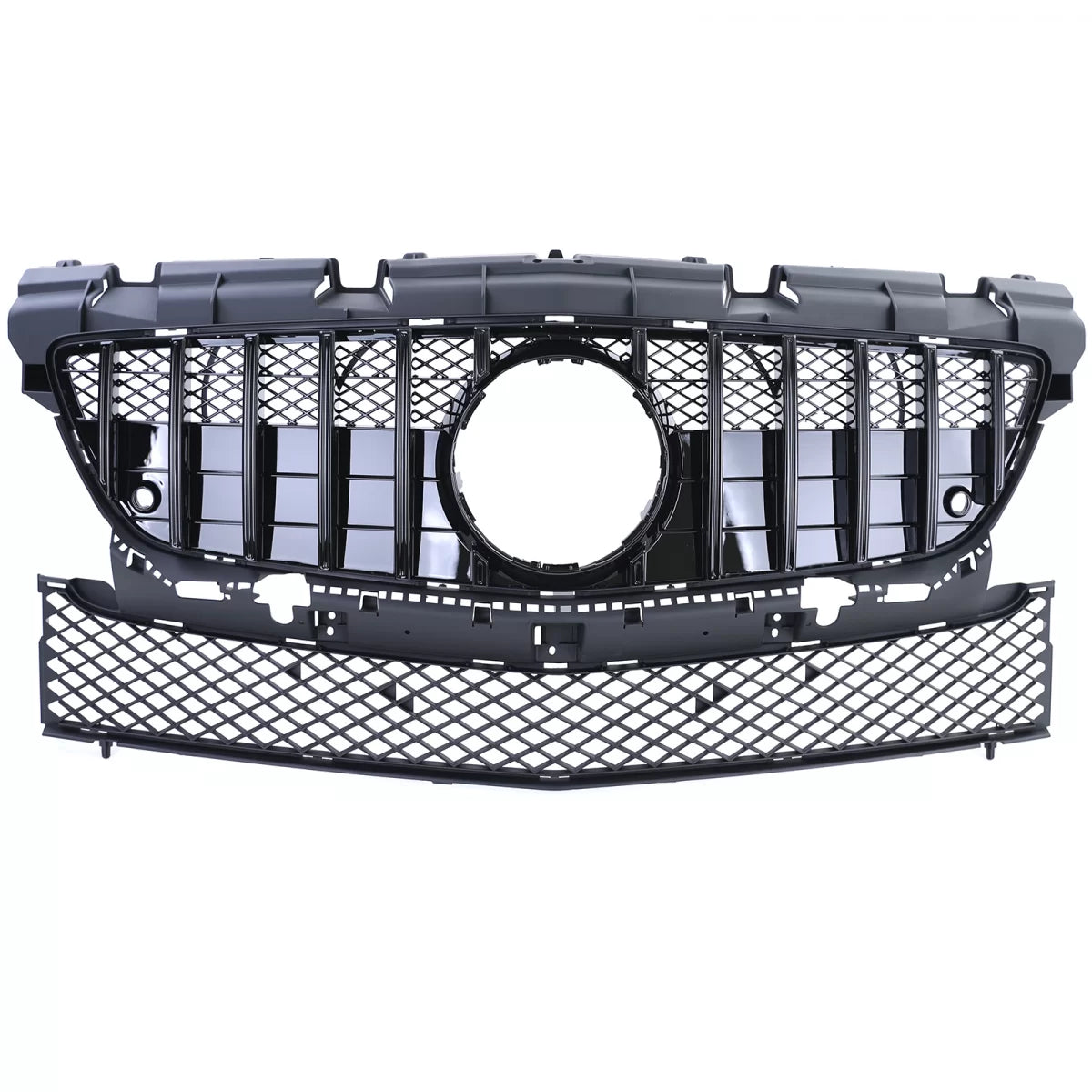 Griglia Sportiva Lucida Anteriore per Mercedes SLK R172 11-15
